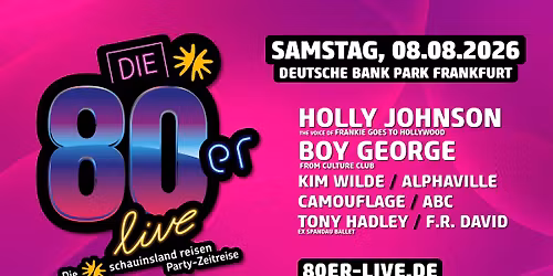 die 80er live in Frankfurt