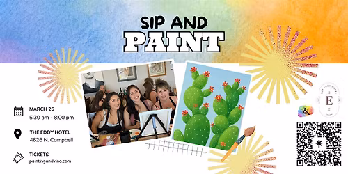 \u2018Blooming Prickly\u2019 Sip and Paint at The Eddy
