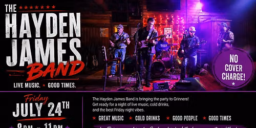 Grinners Presents: The Hayden James Band