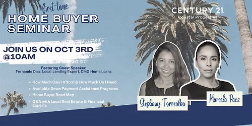 FREE Home Buyers Seminar + Down Payment Assistance