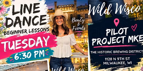 Downtown Milwaukee Line Dance Easy Beginner Lessons+Social This Tuesday!