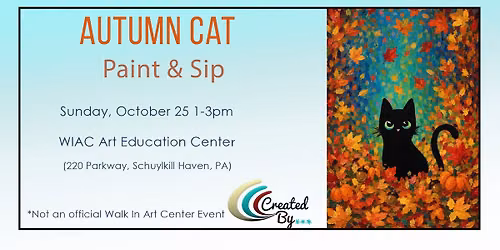 Autumn Cat Paint & Sip