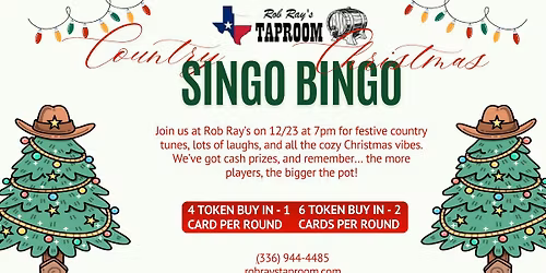 Singo Bingo - Country Christmas Theme