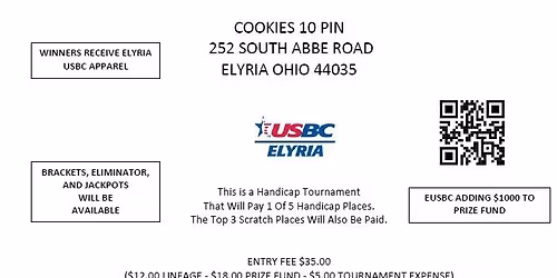 Elyria USBC 15th Annual Matt Ruth 700 Memorial Singles Bowling Tournament