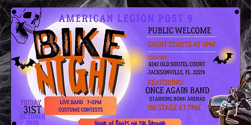BIKE NIGHT - Halloween Edition OCTOBER 31ST