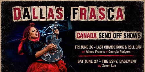 {St Kilda} Dallas Frasca - \ud83c\udde8\ud83c\udde6 CANADA SEND OFF SHOWS