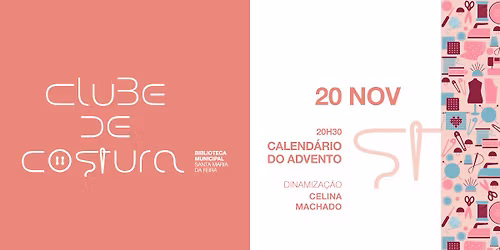 Clube de costura: calend\u00e1rio do advento