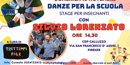 \ud83d\udc83\ud83c\udffbStage "Danze per la scuola" con Silvio Lorenzato\ud83d\udc83\ud83c\udfff 