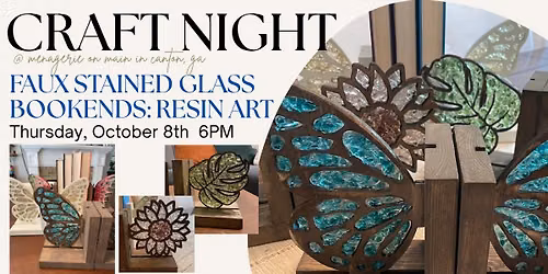 CRAFT NIGHT: Faux Stained Glass Bookends