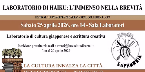 Laboratorio di haiku: l'immenso nella brevit\u00e0