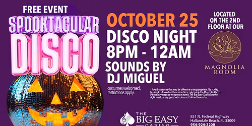 \ud83c\udf83\u2728 SPOOKTACULAR DISCO NIGTH \u2013 FREE EVENT SATURDAY! \u2728\ud83c\udf83