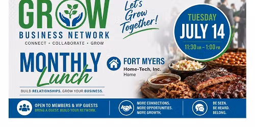 Grow Business Network - Fort Myers Lunch July 2026