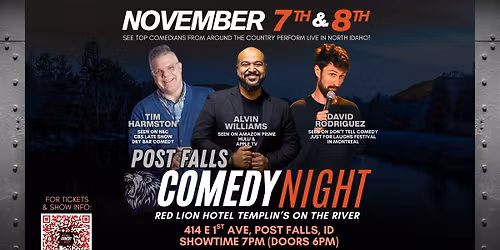 Post Falls Comedy Night @ Red Lion Hotel Templin\u2019s On The River!