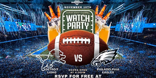 Sunday Night Football Watch Party at Diamondback Music Hall!