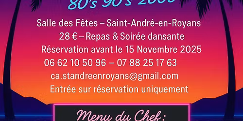 \ud83c\udf89 Soir\u00e9e R\u00e9tro \u2013 Ann\u00e9es 80, 90 & 2000 ! \ud83c\udfb6