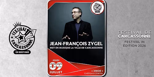 Jean-Fran\u00e7ois Zygel met en musique la Ville de Carcassonne - Festival de Carcassonne 2026