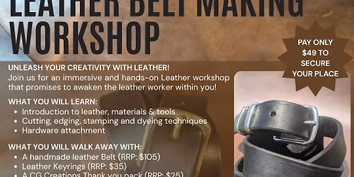 Leather Belt making Workshop