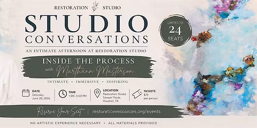 Studio Conversations: Inside the Process with Marthann Masterson