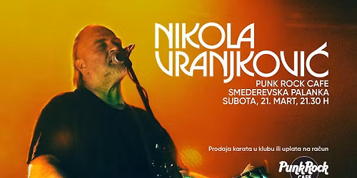 NIKOLA VRANJKOVI\u0106 \/\/ Punk rock cafe \/\/ 21. mart 2026.