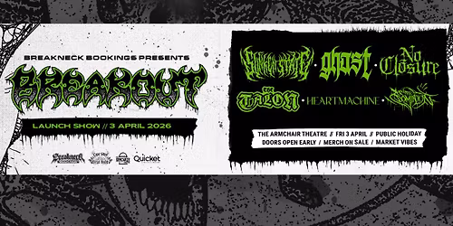 Breakneck Bookings Presents: Breakout 2026 w\/ Sunken State, Ghast, No Closure, The Talon, and more
