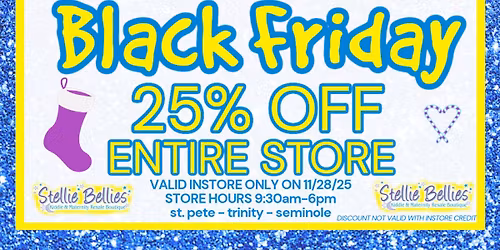 Black Friday 25% OFF ENTIRE STORE Sale - BABY - KIDDIE - MATERNITY