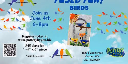 Fused Fun! Birds at Pottery By You!