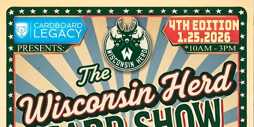 The Wisconsin Herd Card Show - Presented by Cardboard Legacy