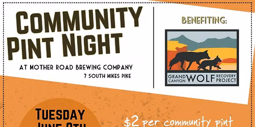 Community Pint Night in benefit of GCWRP