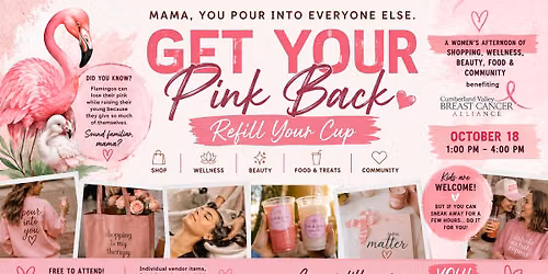 Get Your Pink Back : Refill Your Cup Event