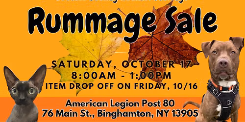2026 Fall Rummage Sale 