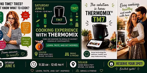 Discover the world of gourmet cooking at your fingertips with the TM7!