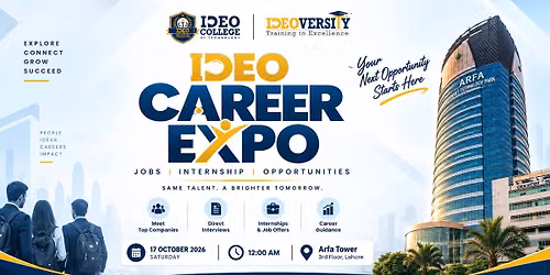 IDEO Career Expo - Jobs, Internship, Opportunities