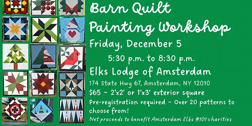 Barn Quilt Painting Workshop