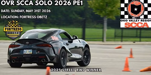 OVR SCCA Solo 2026 Points Event 1