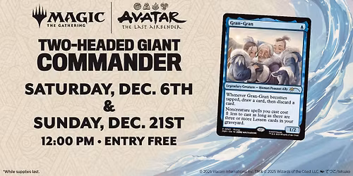 Avatar: The Last Airbender\u2122 Two-Headed Giant Commander Night