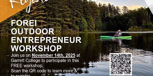 FOREI Outdoor Entrepreneur Workshop - Garrett College
