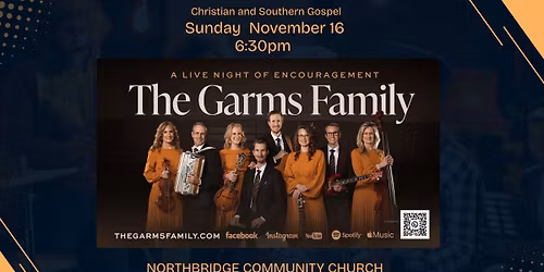 A Night of Encouragement with the Garms Family 
