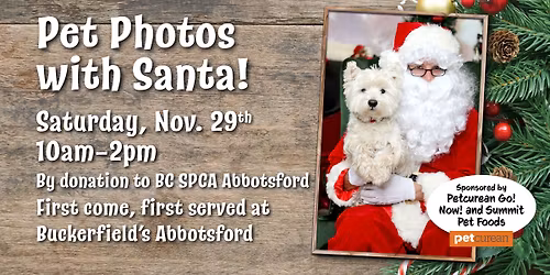 Pet Photos with Santa!
