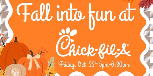 Fall into Fun Family Giveback Night & Bingo at Chick-fil-A