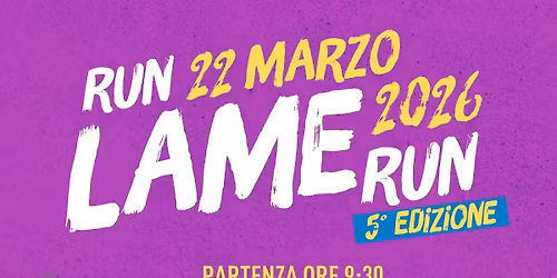 Run Lame Run Quinta edizione 