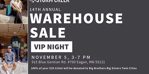 VIP Access 14th Annual Warehouse Sale