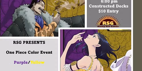 One Piece Color Event Purple and Yellow