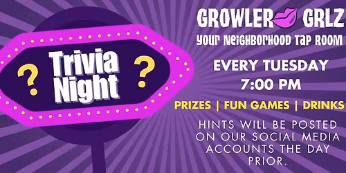 TUESDAY NIGHT TRIVIA!