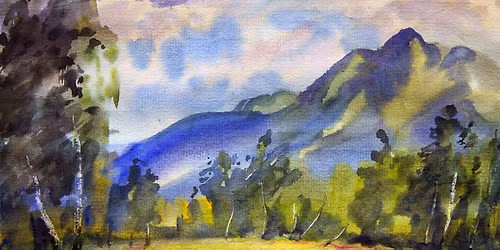 Abstract Landscape Painting