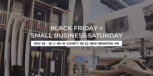 Black Friday & Small Business Saturday @ Paddle North