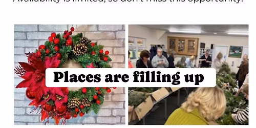 Wreath making event with Lorraine