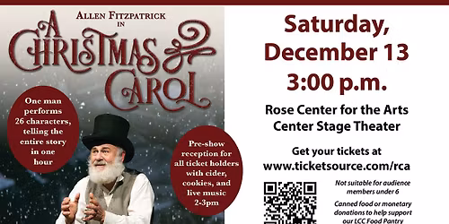 "A Christmas Carol" Starring Allen Fitzpatrick