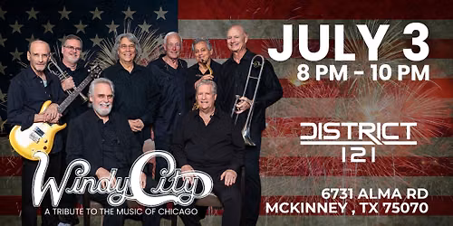 WINDY CITY – A TRIBUTE TO THE MUSIC OF CHICAGO