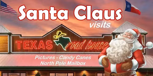 Santa Claus visits Marysville Texas Roadhouse
