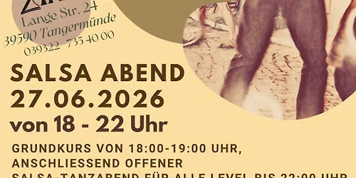 Salsa Abend- Samstag 27.06.26